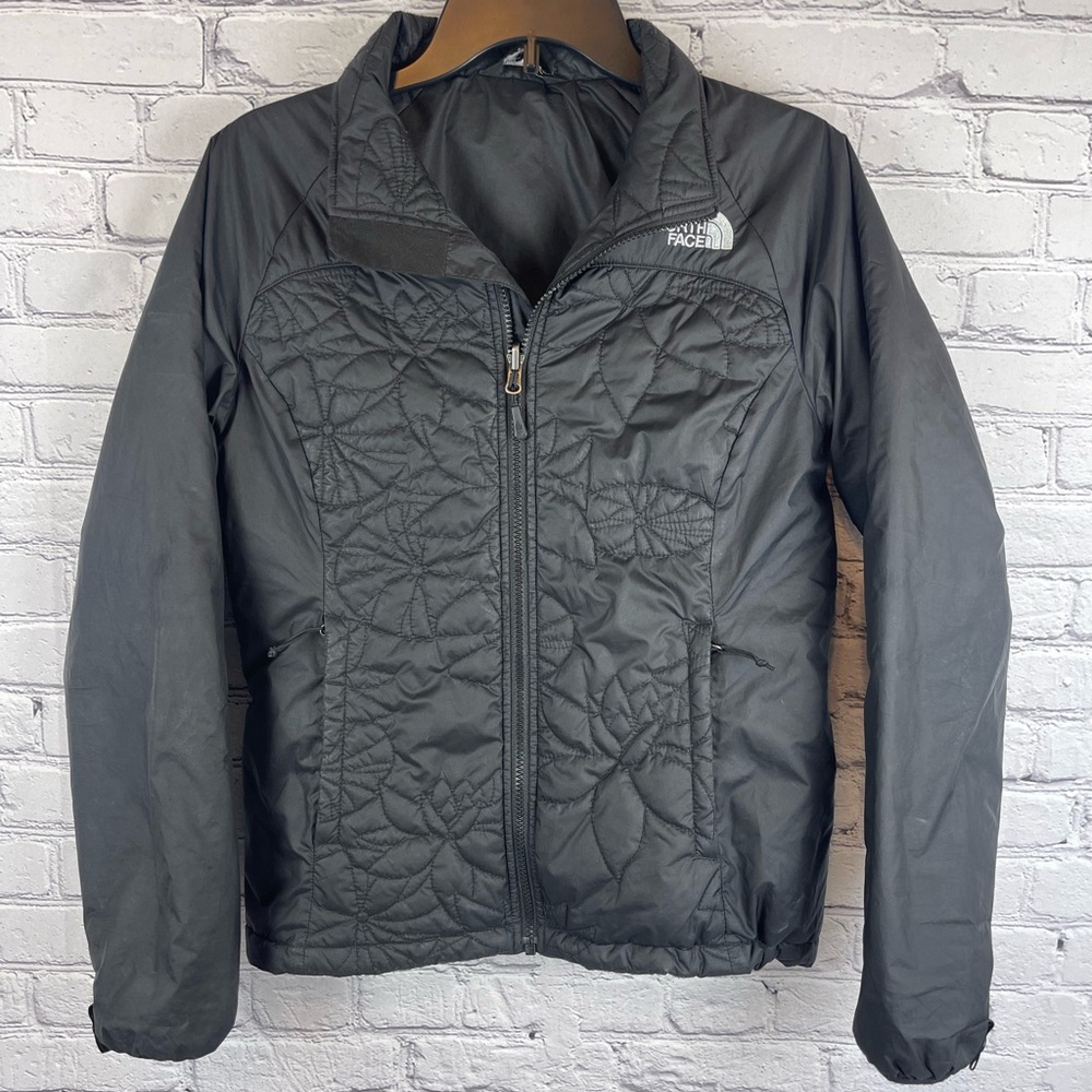The North Face Thermoball Eco Jacket Womens Small Black Light Winter Quilted F15